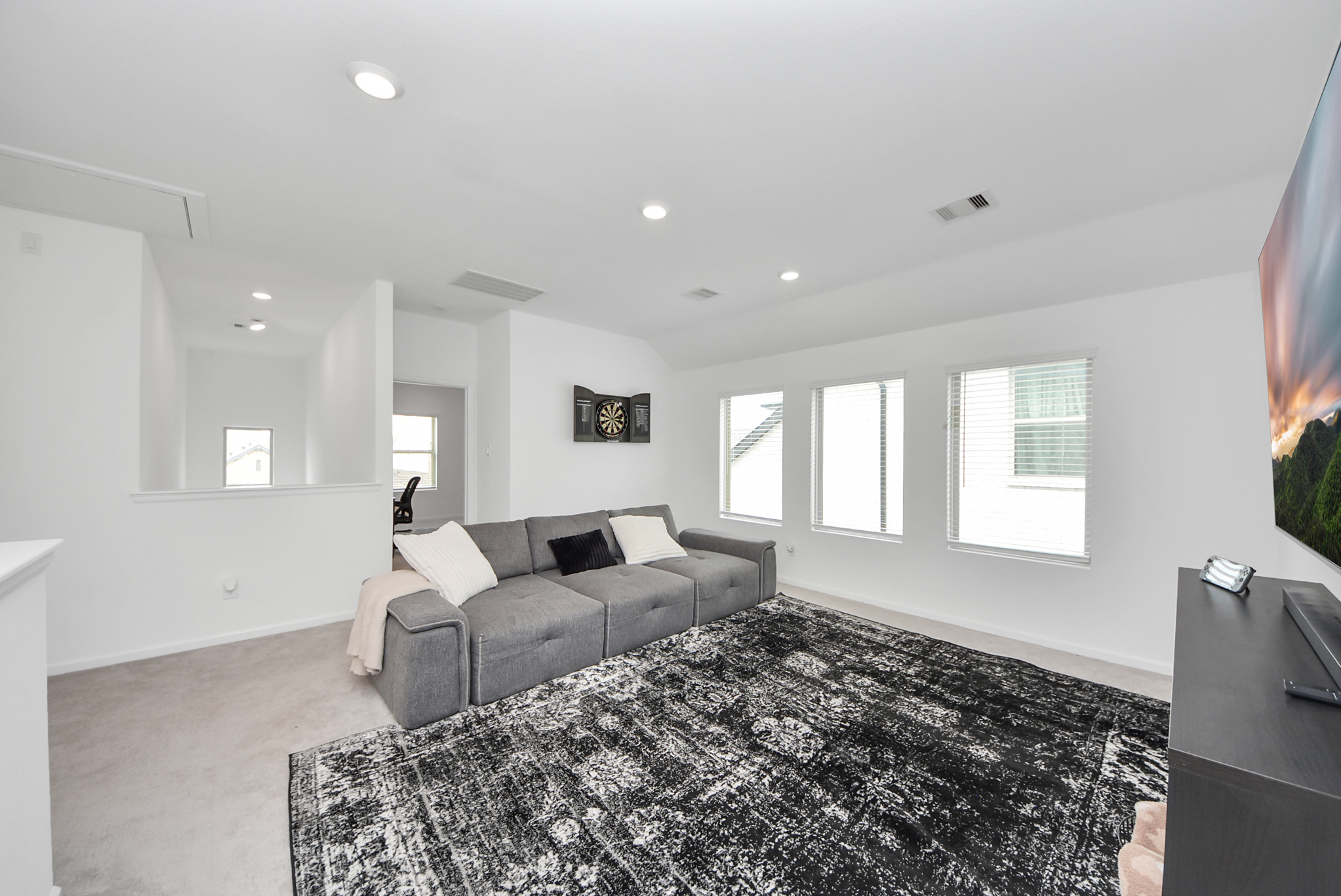 Game room loft or flexible upstairs living space