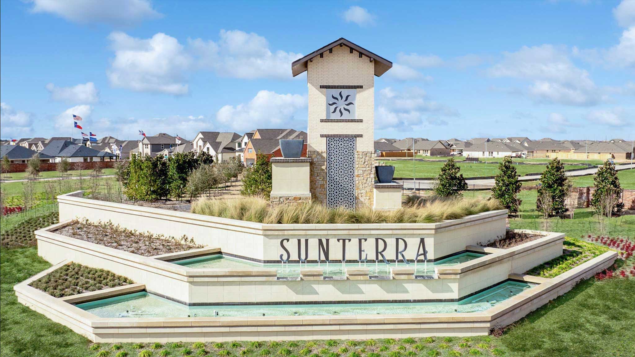 Sunterra community monument and entrance